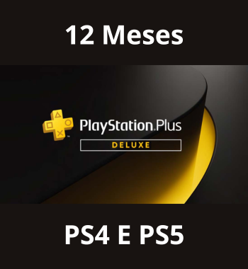 Assinatura Playstation Plus Deluxe – 12 Meses – PS4 e PS5 – Mídia Digital