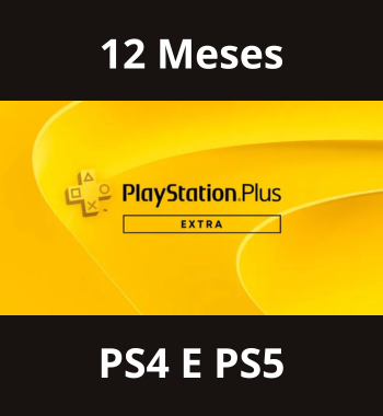 Assinatura Playstation Plus EXTRA – 12 Meses – PS4 e PS5 – Mídia Digital