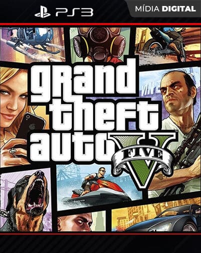 Grand Theft Auto V GTA 5 Playstation 3 Mídia Digital