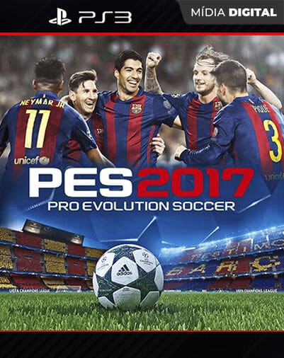 PES Pro Evolution Soccer 2017 Playstation 3 Mídia Digit...
